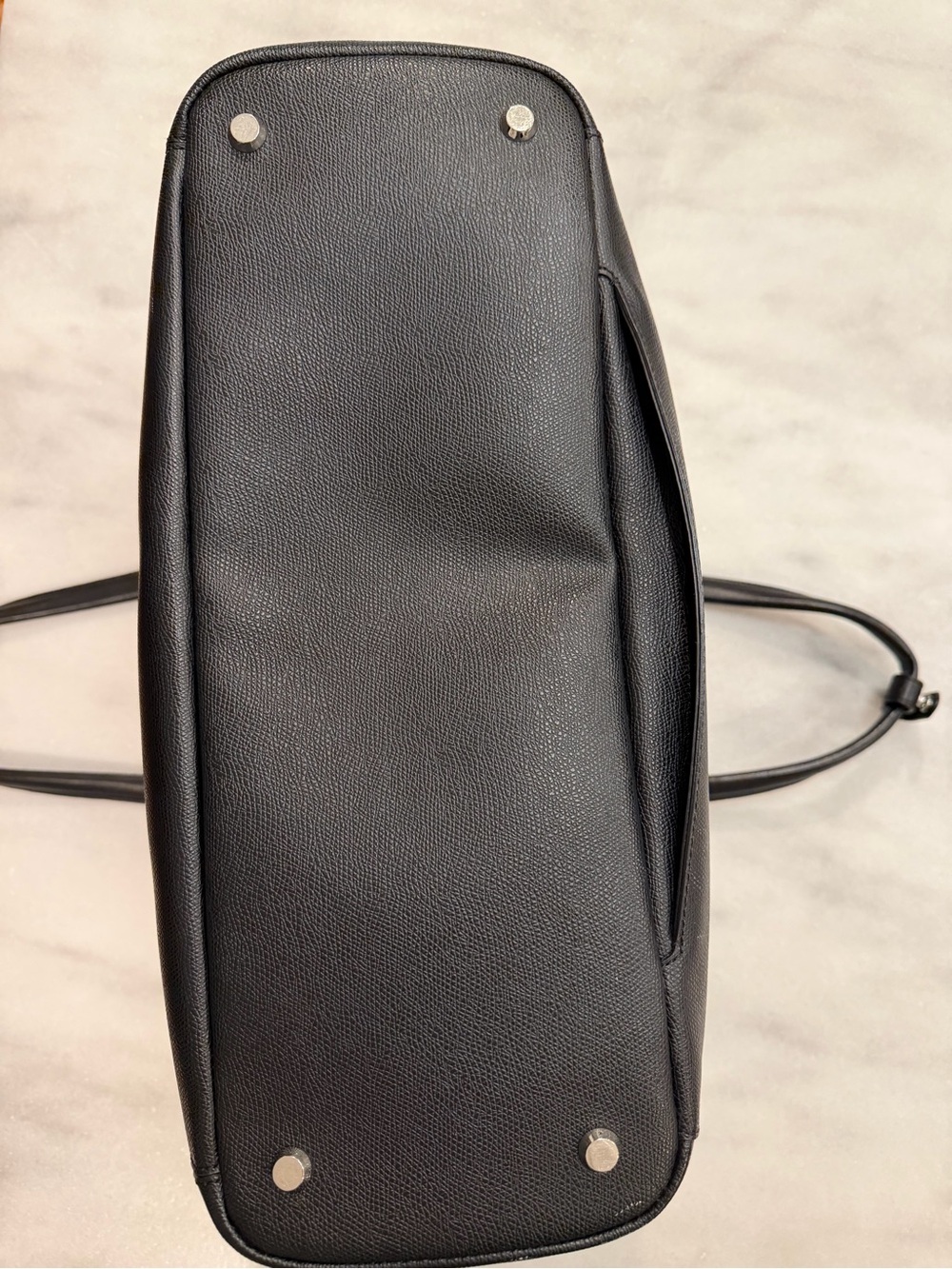 Tumi Sinclair Nora Black Textured Saffiano Leather Laptop Business Tote Bag - Picture 3 of 11